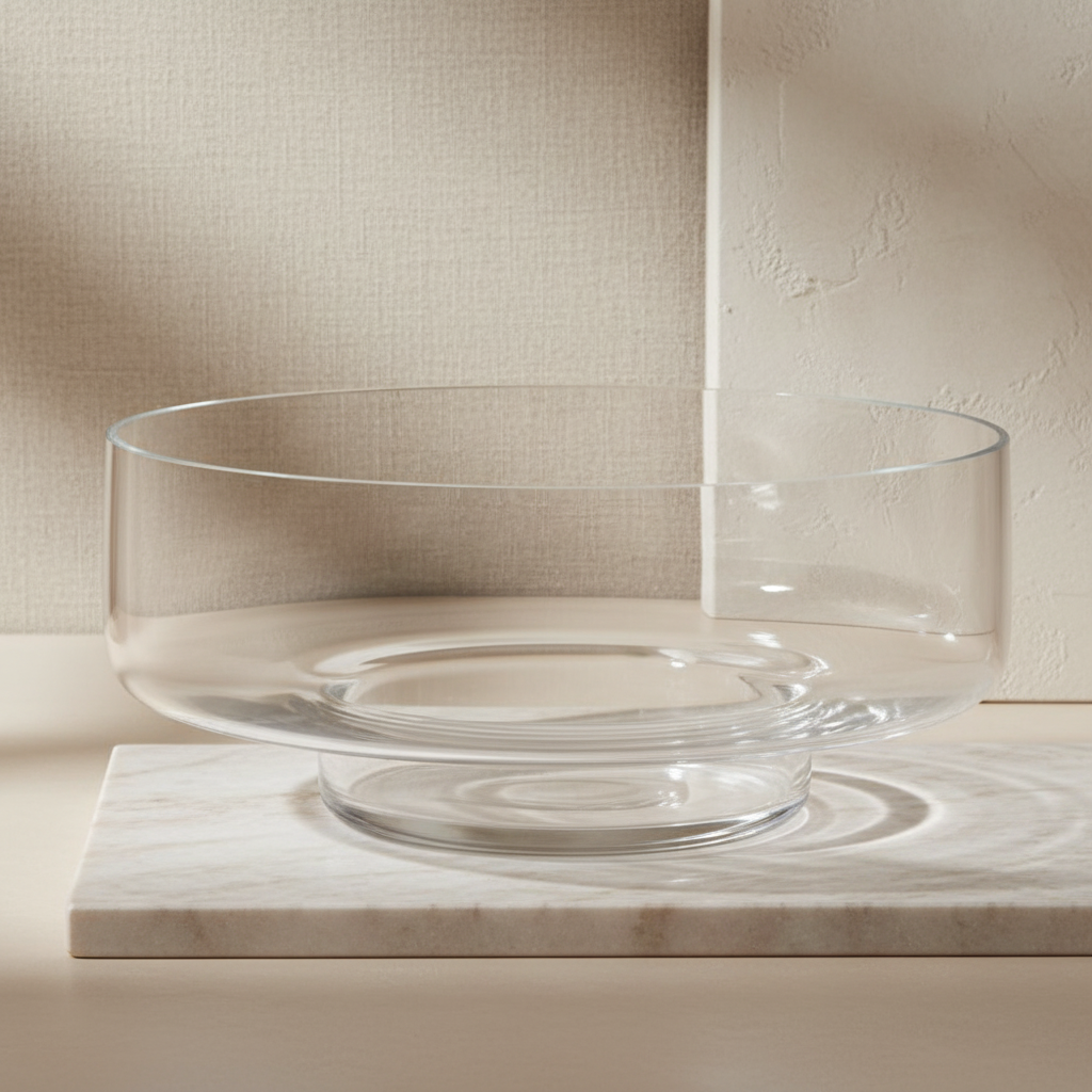 Amaya Glass Bowl – Clear | 26cm
