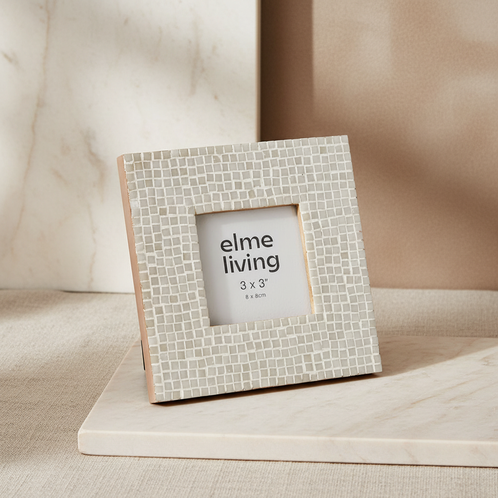 Cambria Photo Frame – White