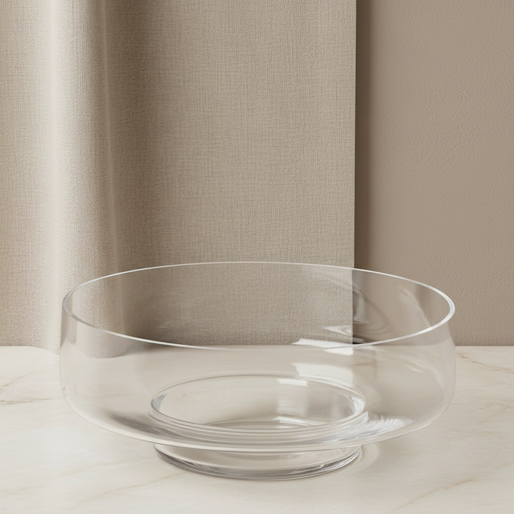 Amaya Glass Bowl – Clear | 26cm