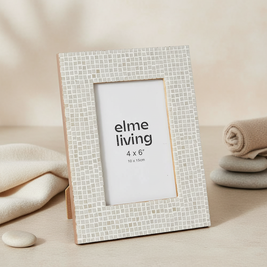 Cambria Photo Frame – White