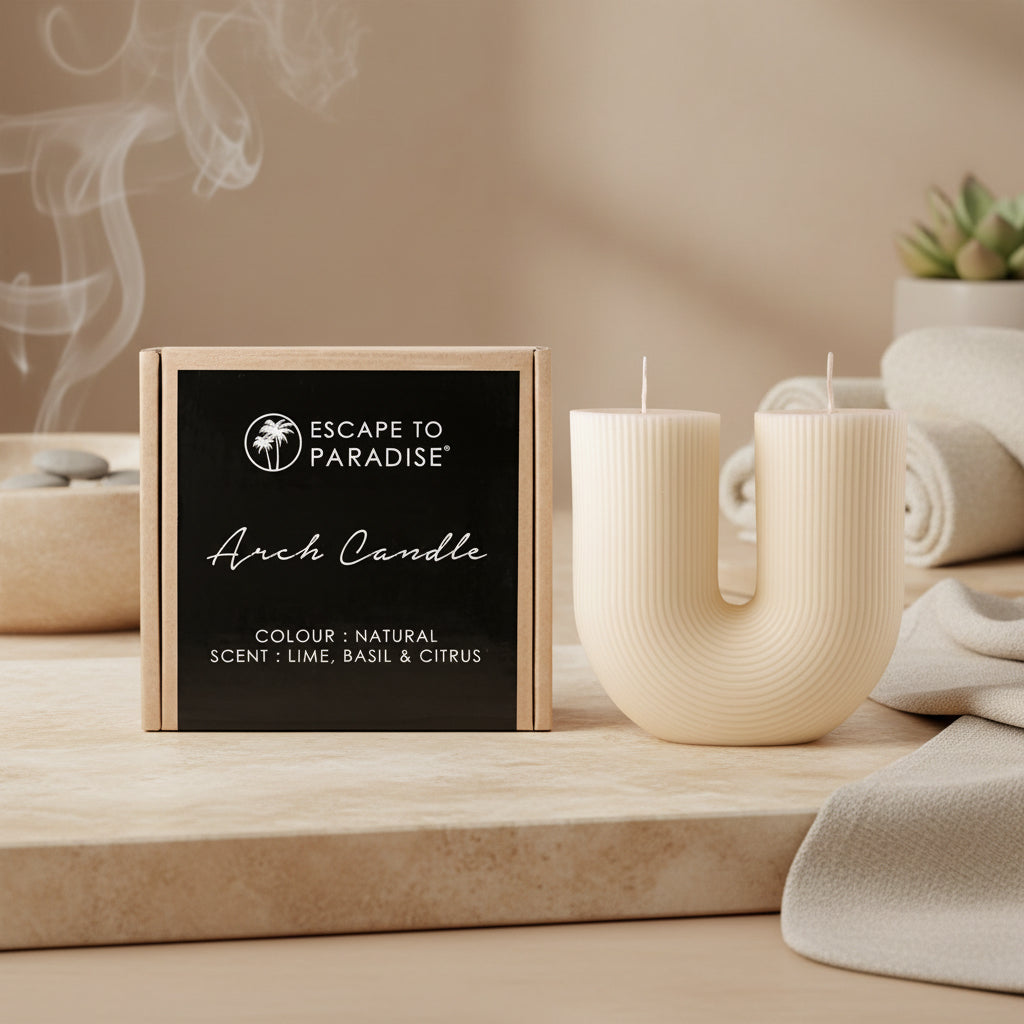 Arch Candle-Natural-Lime, Basil & Citrus-1