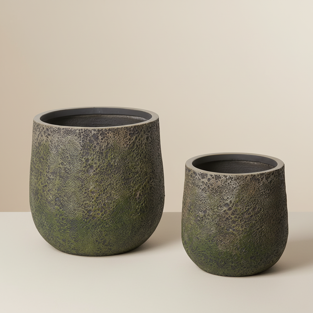 Finn Fibrestone Planter Set of 2 – Outdoor