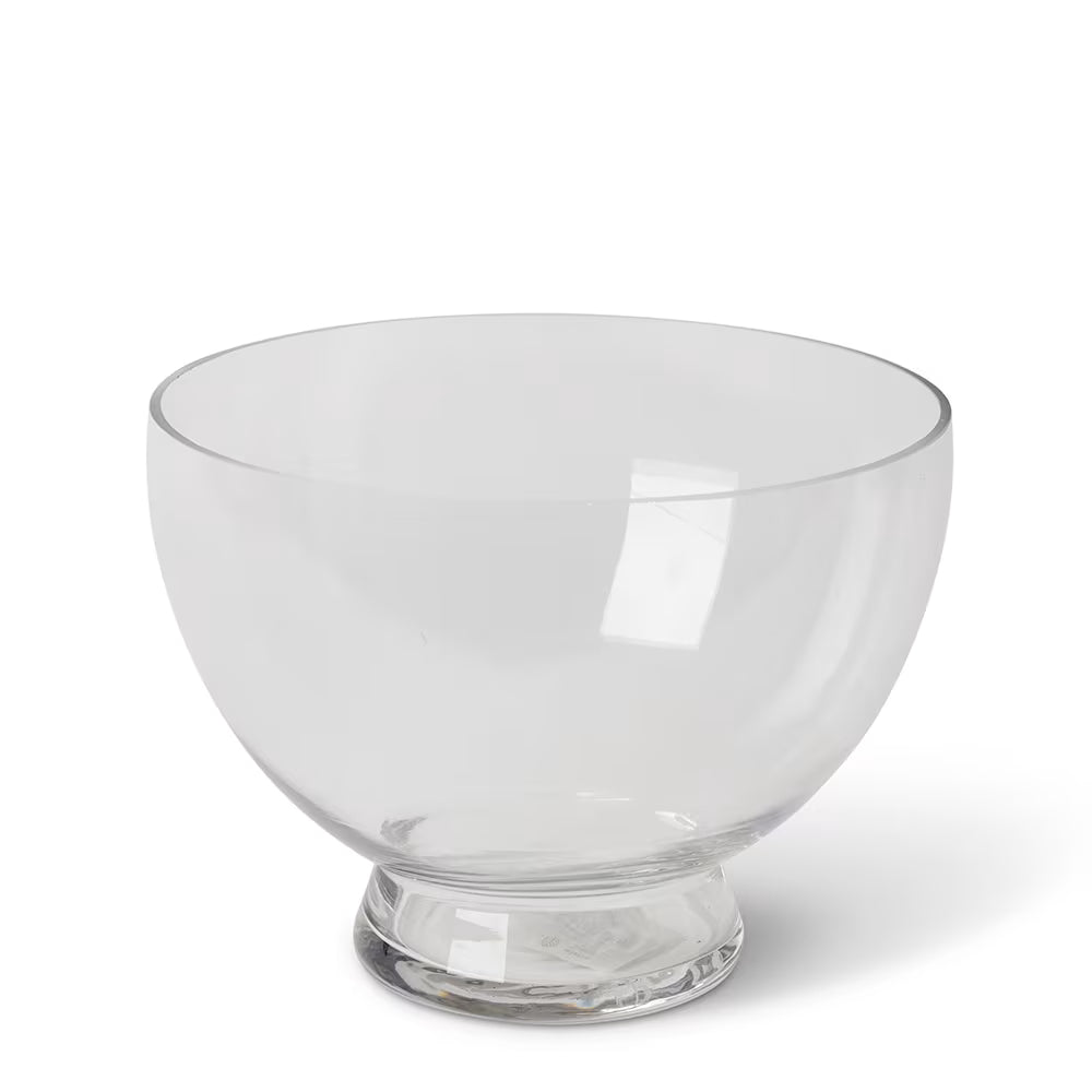 Kiara Glass Bowl – Clear Decorative Styling Bowl (23cm)